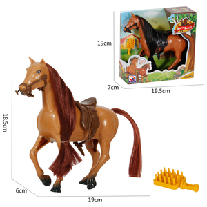 Huiye 2024 yeni tasarım moda küçük ucuz plastik oyuncak atlar hayvan oyuncak plastik yarış atlar oyuncaklar - Product Image 3