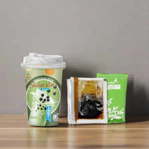 ALODY Organic Matcha Ready-<b>Shake</b> Bubble Tea Mix 3 Cups Set - Product Image 2