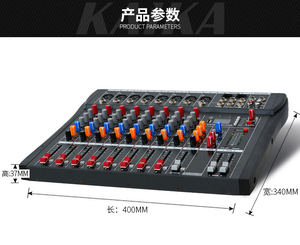 Mezcladora de Audio Profesional de 8 Canales Serie CT con Función <span class=keywords><strong>MP3</strong></span>/BT/Grabación USB, Compatible con Pad, iPhone, Android - Product Image 6