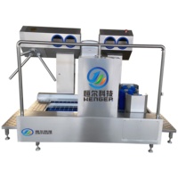 Nouvelle machine industrielle automatique de nettoyage de semelles et de bottes, station d'hygiène pour l'entrée des usines alimentaires