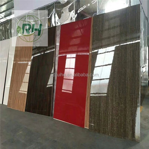 RH üretici yüksek parlak 18mm HDF kurulu melamin UV kontrplak ev mobilya için - Product Image 1