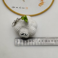 Hete Aanbieding Handgemaakte Gehaakte Fruit Amigurumi, Wolgebreide Aardbei, Sinaasappel, Appel, Perzik, Druif Ornamenten, Schattig Kawaii Decor