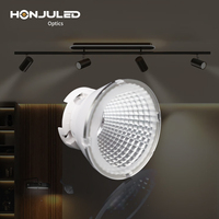 Réflecteur LED en plastique PMMA HONJU HZ-45-H32.7mm 45mm, options 15/24/36/45/60 degrés, indice de protection IP55, garantie de 2 ans