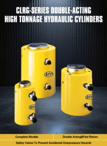 กระบอกไฮดรอลิกแบบสองทาง CLRG-1504 ขนาด 150 ตัน ระยะชัก 100 มม. สำหรับงานก่อสร้าง - Product Image 1