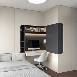 Tiết kiệm không gian phòng Tatami thiết lập: được xây dựng trong bàn, kệ sách & Tủ quần áo cho ngôi nhà nhỏ gọn - Product Image 5