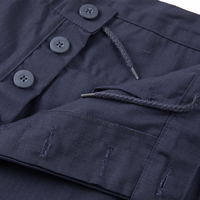 Ensemble Uniforme de Combat et d'Entraînement Tactique ACU Bleu Marine Veste et Pantalon 230g/m² Tissu Ripstop TC 65/35 pour Usage Extérieur