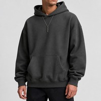 Sweat à capuche en molleton de coton épais pour homme, coupe oversize, avec impression personnalisée en relief, vierge, vente en gros, usine en Chine