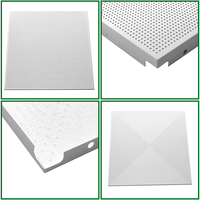 Panneaux de plafond en aluminium modernes, installation facile à clipser, taille personnalisée
