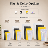 Sacs à café en stock, couleurs dorées, 500 grammes, sacs refermables en aluminium de qualité supérieure avec valve, sacs de stockage pour grains de café