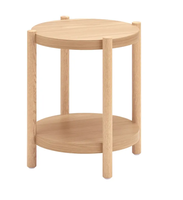 Canapé simple en bois massif côté armoire latérale mobile balcon petite Table ronde coin créatif salon petite Table basse