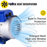 Pompa vakum 220V 50HZ listrik kecil, pompa putar mesin pembentuk vakum R134A