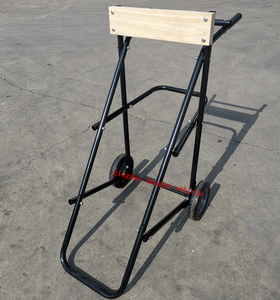 Chariot de <span class=keywords><strong>moteur</strong></span> <span class=keywords><strong>hors</strong></span>-<span class=keywords><strong>bord</strong></span> personnalisable de style U avec supports de support de <span class=keywords><strong>moteur</strong></span> en acier à quatre roues support de roue fermé - Product Image 6