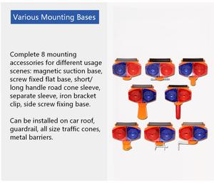 Luz de Advertencia LED Solar con Control Automático de Luz, Luz de Seguridad Vial Tipo Ojo de Gato para Curvas, Averías y Barreras de Tráfico - Product Image 5