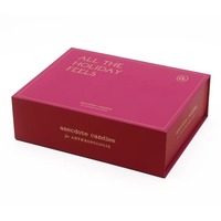 Boîte d'emballage personnalisée pour bougies en forme de livre, boîte cadeau magnétique en carton écologique avec insert en EVA