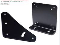 Vente séparée style intégré sim racing support de moniteur unique pour cockpit en aluminium