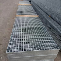 Grille en acier galvanisé à chaud G303/30/100 pour plateforme, passerelle, couvercle de tranchée, panneaux de grille standard 6000*1000 mm