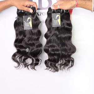 Raw Double Drawn <b>Body</b> <b>Wave</b> Human Hair Bundles Raw Straight Curly Temple Hair Vendor Brazilian Curly Raw Hair Bundles - Product Image 1