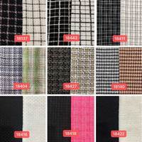 Tissu Jacquard Tweed à Carreaux Houndstooth de 400-500 g/m² pour Vêtements et Tapisserie, Fabrication Chinoise Populaire