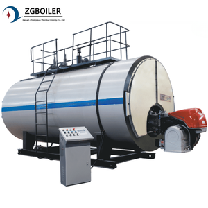 Chaudière à vapeur industrielle horizontale à tubes <span class=keywords><strong>de</strong></span> feu en acier au carbone à haute efficacité, à gaz basse pression et diesel, automatique WNS - Product Image 1