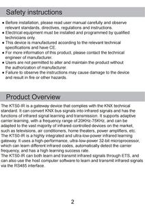Kanontec KTS0-IR KNX赤外線ゲートウェイシーン機能4 IR伝送チャンネル + 1 IR学習チャンネルABS素材 - Product Image 2