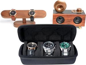 Étui de voyage rigide pour 3 montres, boîte de rangement pour montres, sac organisateur pour montres - Product Image 2