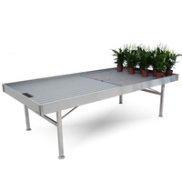 Tables roulantes à flux et reflux en ABS de qualité alimentaire pour serres, pépinières, bacs de semis et systèmes de culture hydroponique