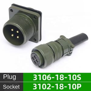 MS MIL разъем 5105 18-10 4-контактный медный круговой адаптер авиационный разъем MS3106 и MS3102 MIL-C-5015 10P адаптер - Product Image 3