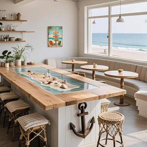 لافتة ديكور جداري للشاطئ الاستوائي-لوحة تزلج ملونة للمنزل والمكتب والمنزل ، لوحة فنية مثالية لجدار الشاطئ وديكور ركوب الأمواج 12 "* 8" - Product Image 6