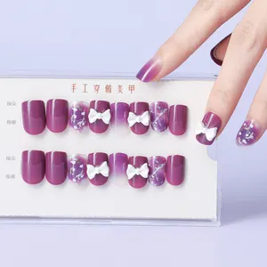 Поставка ногтей Rosalind, поставщик 2022, роскошные дизайнерские искусственные ногти ручной работы со стразами, 3d блеск, искусственный пресс для ногтей с клеем
