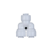 RO Y Type 3/8 pouces tube OD eau bidirectionnelle connexion rapide raccords de Tube en plastique blanc Push Connect filtres à eau en plastique