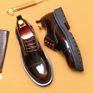 Zapatos de Vestir Formales de Cuero para Hombre, Estilo Italiano, de Lujo, Oxford Sin Cordones, Hechos a Mano, Bordados, Ligeros, para Otoño y Bodas - Product Image 3