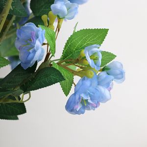 กิ่งดอกแอปเปิ้ลประดิษฐ์จากผ้าไหมเบโกเนีย 5 ก้าน <span class=keywords><strong>ดอกไม้</strong></span>หรูหราสำหรับตกแต่งบ้านภายใน - Product Image 4