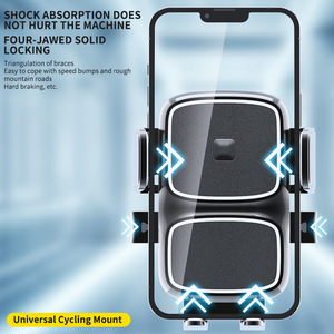 Motorcycle Phone Holder Aluminum Alloy One Touch Release Universal Cycling Mount - Product Image 2