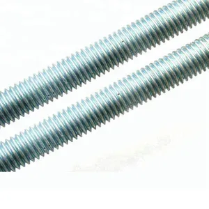 1000mm 3000mm Long Full Threaded Rod Zinc Plated 3/8" 5/8"