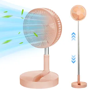 Toptan katlanır kat ev kullanımı taşınabilir stant fan usb şarj edilebilir katlanabilir taşınabilir fan katlanır stand teleskopik fan