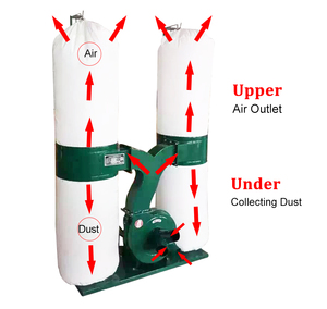 2 torba tek çanta ağır Cnc toz toplayıcı makinesi 1.5kw 2.2kw 3kw 4kw 5.5kw 7.5kw Cnc Router makine kurulumu için - Product Image 3
