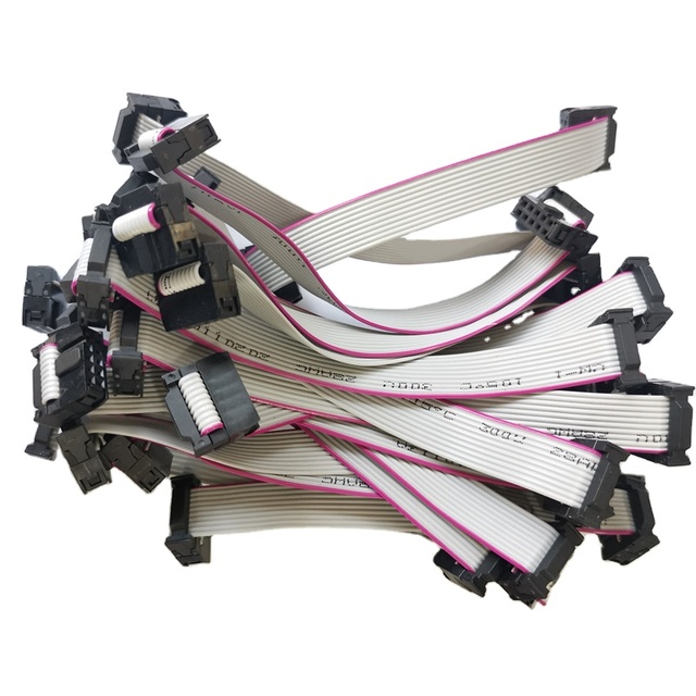 Factory Customized IDC 10Pin Electric Cable Harness Ribbon Flat Cable for Home Appliances IP67 Rated 12V
