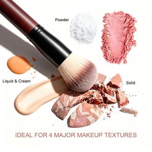 Ensemble de pinceaux de maquillage en poils d'animaux, super doux, pour poudre libre et fard à joues, 26 pièces avec sac – Vente chaude - Product Image 6