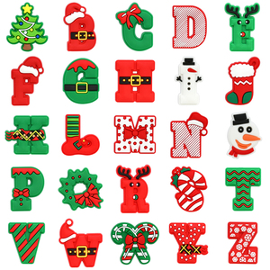 2025 nueva llegada al por mayor decoración de zapatos Pvc nuevo Santa Claus árbol de Navidad fe encantos diseñador personalizado zapato encantos - Product Image 1