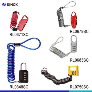 Manufacturers Direct Sales Retractable Cable <b>Lock</b> Combo <b>Lock</b> <b>Portable</b> Combination <b>Lock</b> - Product Image 2