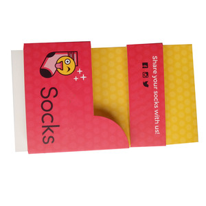 Bán buôn tùy chỉnh in gấp sock giấy nhãn tiêu đề thẻ vớ nhãn bao bì - Product Image 5