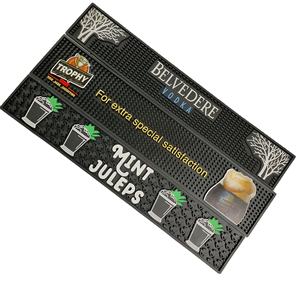 Tapis de bar antidérapant en PVC épaissi, avec logo personnalisé, imperméable et résistant à l'huile, pour service de bar - Product Image 1