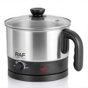 หม้อต้มบะหมี่ RAF 1500W ความจุ 1.5 ลิตร ตัวเครื่องสแตนเลส ฐานหมุนได้ 360 องศา พร้อมไฟแสดงสถานะ และใช้งานง่าย - Product Image 5