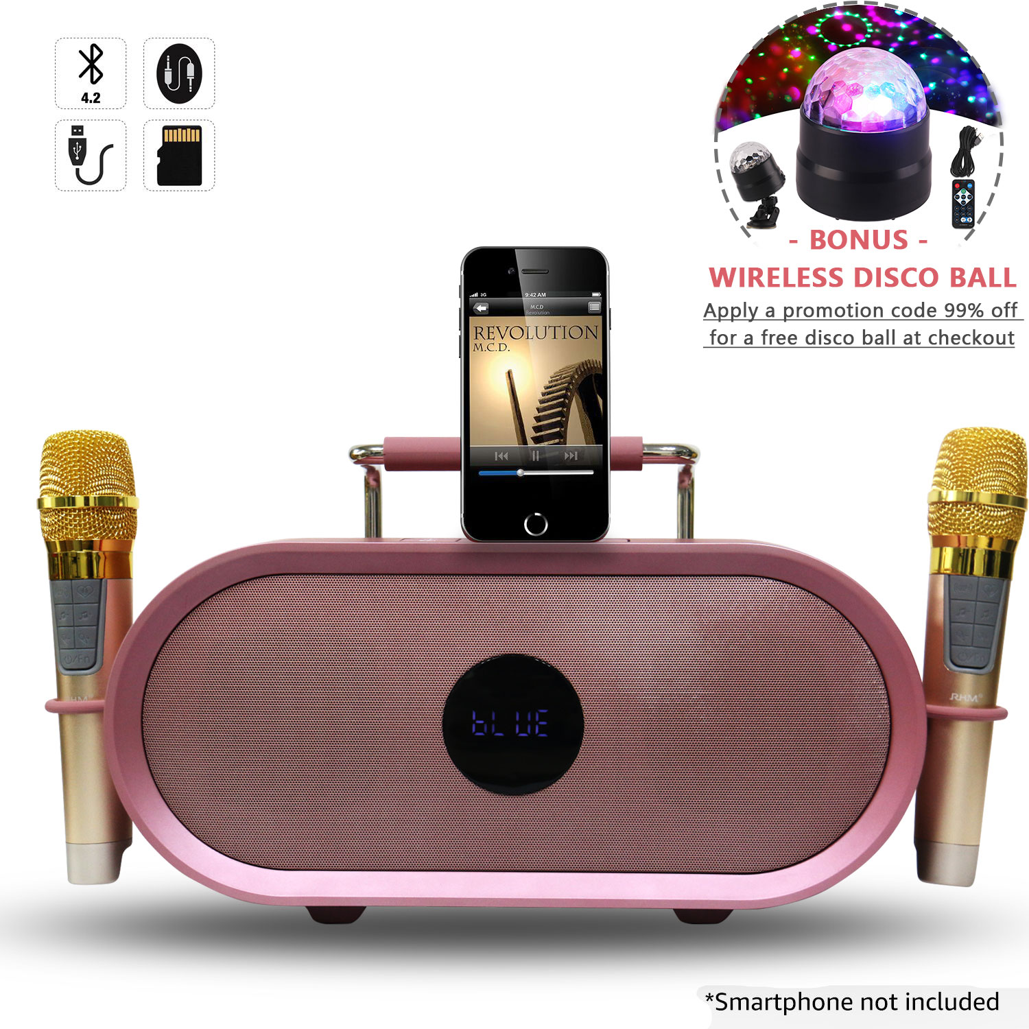 RHM RM-K666 Best Sale Portable Karaoke Speaker System