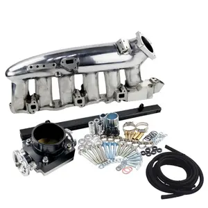 ขัด Chrome Intake Manifold สำหรับ Skyline RB25DET เครื่องยนต์