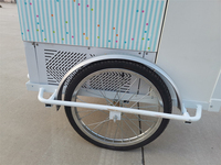 Tricycle électrique commercial pour vente de glaces, congélateur mobile, vélo cargo pour aliments, tricycle passagers pour vente de sucettes glacées