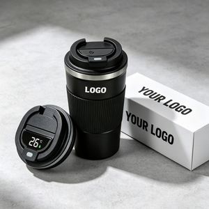 Logo Printed Insulated Double Wall Travel Mug Promotional Business Gift Stainless Steel Reusable Coffee Cup Custom - Product Image 1