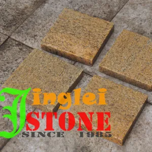 Yellow granite stone tiger skin yellow granite flexible clay wall tile rough granite panels