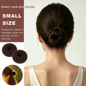Set de Moldeadores de Moños Tipo Donut, Herramientas de Peluquería para Moños Dulces, Bandas de Nylon para el Cabello - Product Image 6