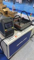 Machine de découpe laser à fibre CNC 4 axes refroidie par air Qiongji 700W pour tôles, prix compétitif, logiciel Cypcut automatique AI DXF